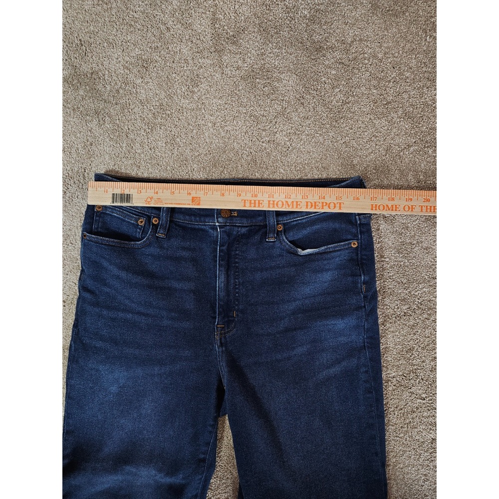 J.Crew Stovepipe Jeans Womens 31 Dark Wash High Rise Straight Leg Blue Denim - Picture 7 of 8